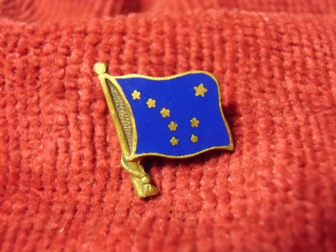 ★アメリカ軍の勲章/徽章＊１９４０年代＊アラスカ州旗章（実物）