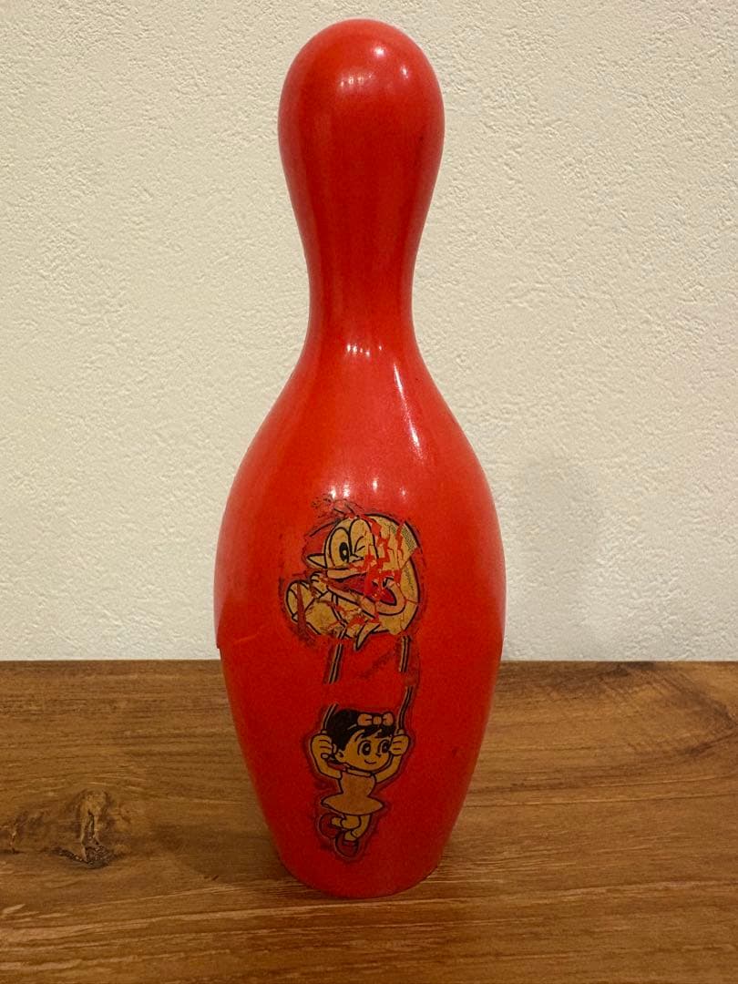 【昭和レトロ】 当時物 オバケのQ太郎 ボーリングピン7本セット 中嶋製作所