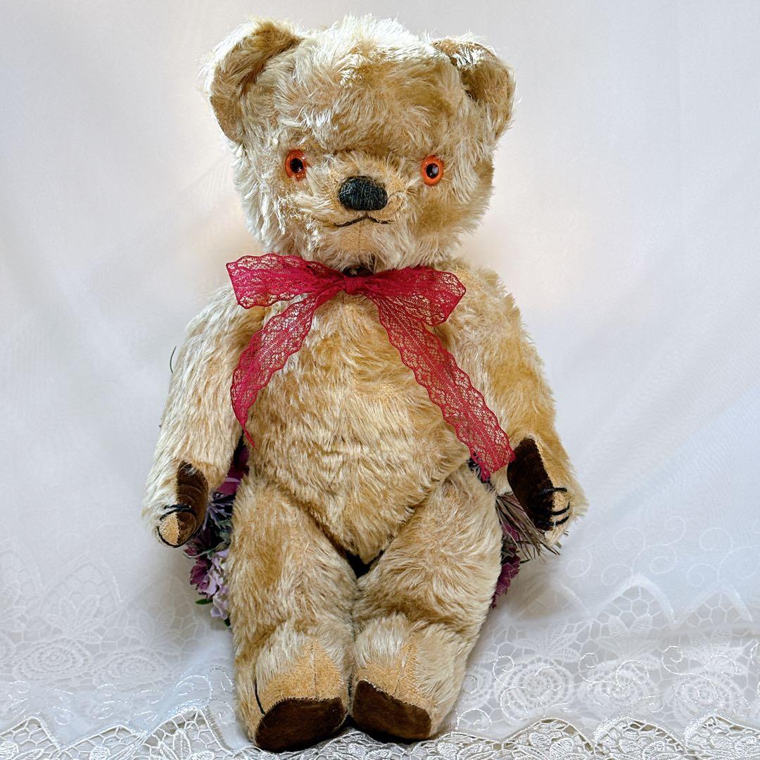 ❤️50s❤️ チャドバレー　平たい足のアンティークテディベア　アンティークベア