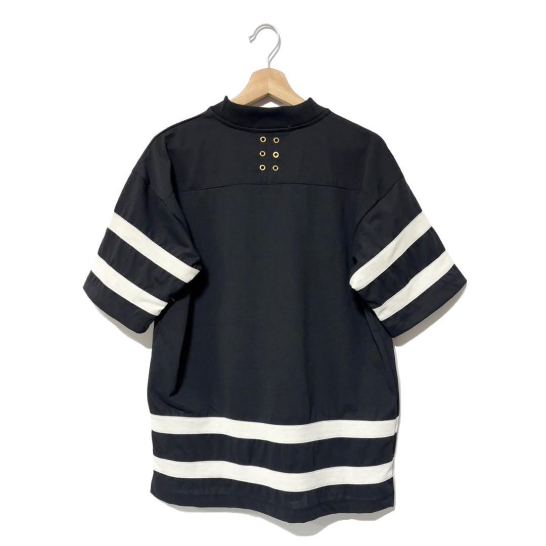 ラッセルノ ゴルフ グラフィック プリント S/S モックネック ブラック M