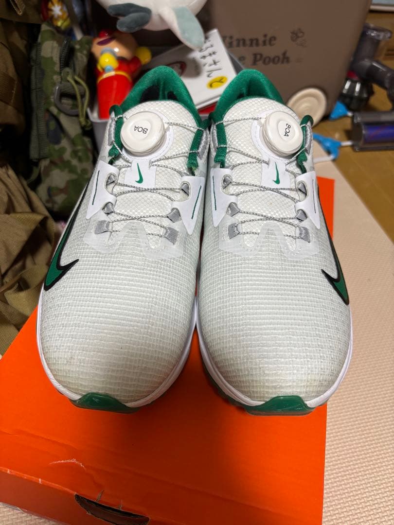 Nike ゴルフシューズ ダイヤル式 ホワイト/グリーン