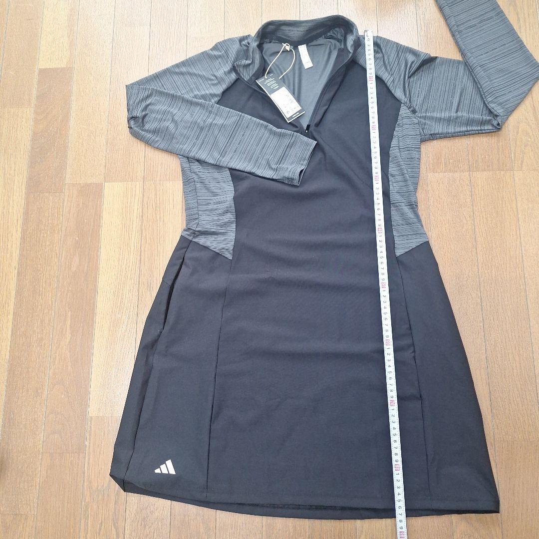 adidas レディース ゴルフ ワンピース 黒/グレー