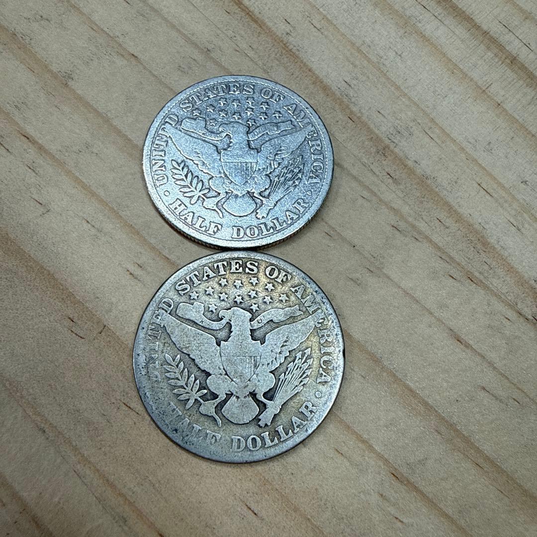 1909年 バーバー　ハーフダラー 銀貨セット