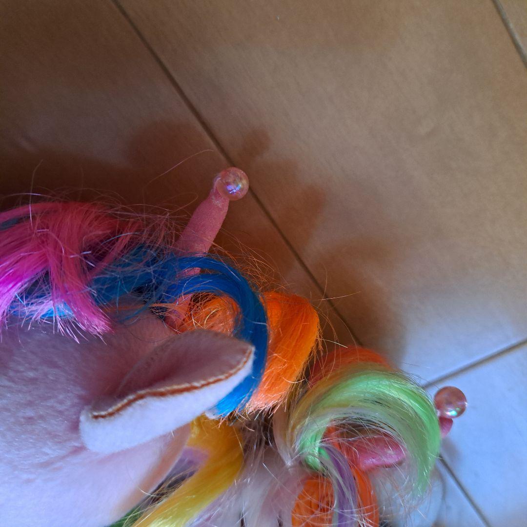 激レア　ハローキティ ピンク　レインボー　ユニコーン ぬいぐるみL　タグ付き