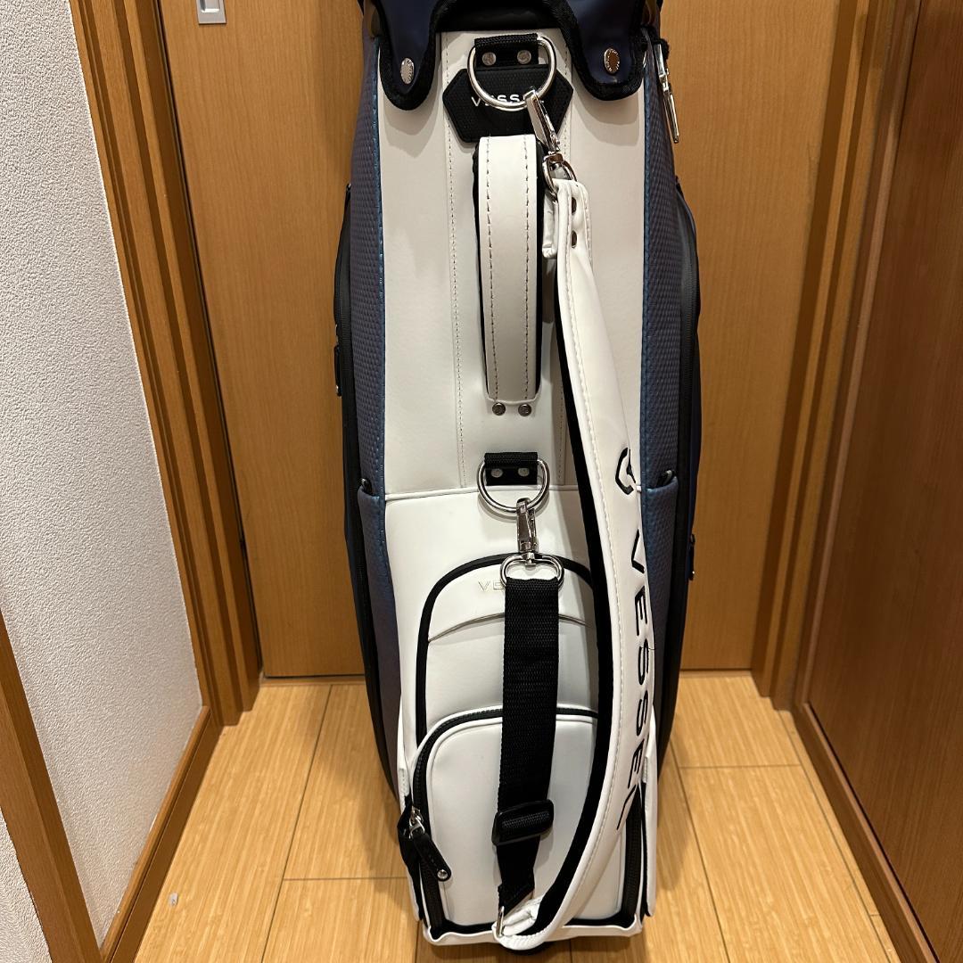 【美品】VESSEL Lux 7キャディバッグ 9型 IRIDIUM コースト