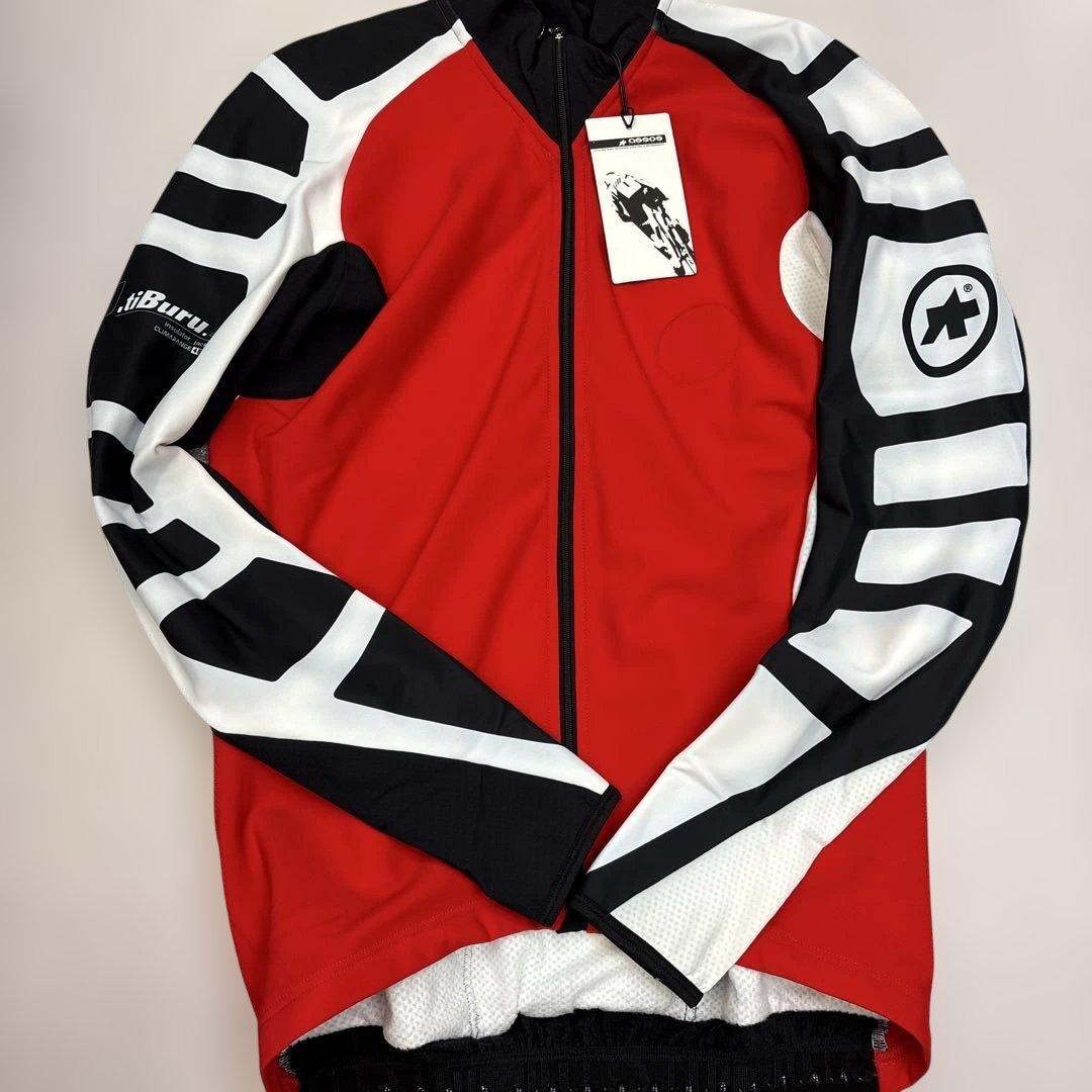 【新品】Assos サイクルジャージ 長袖 レッド