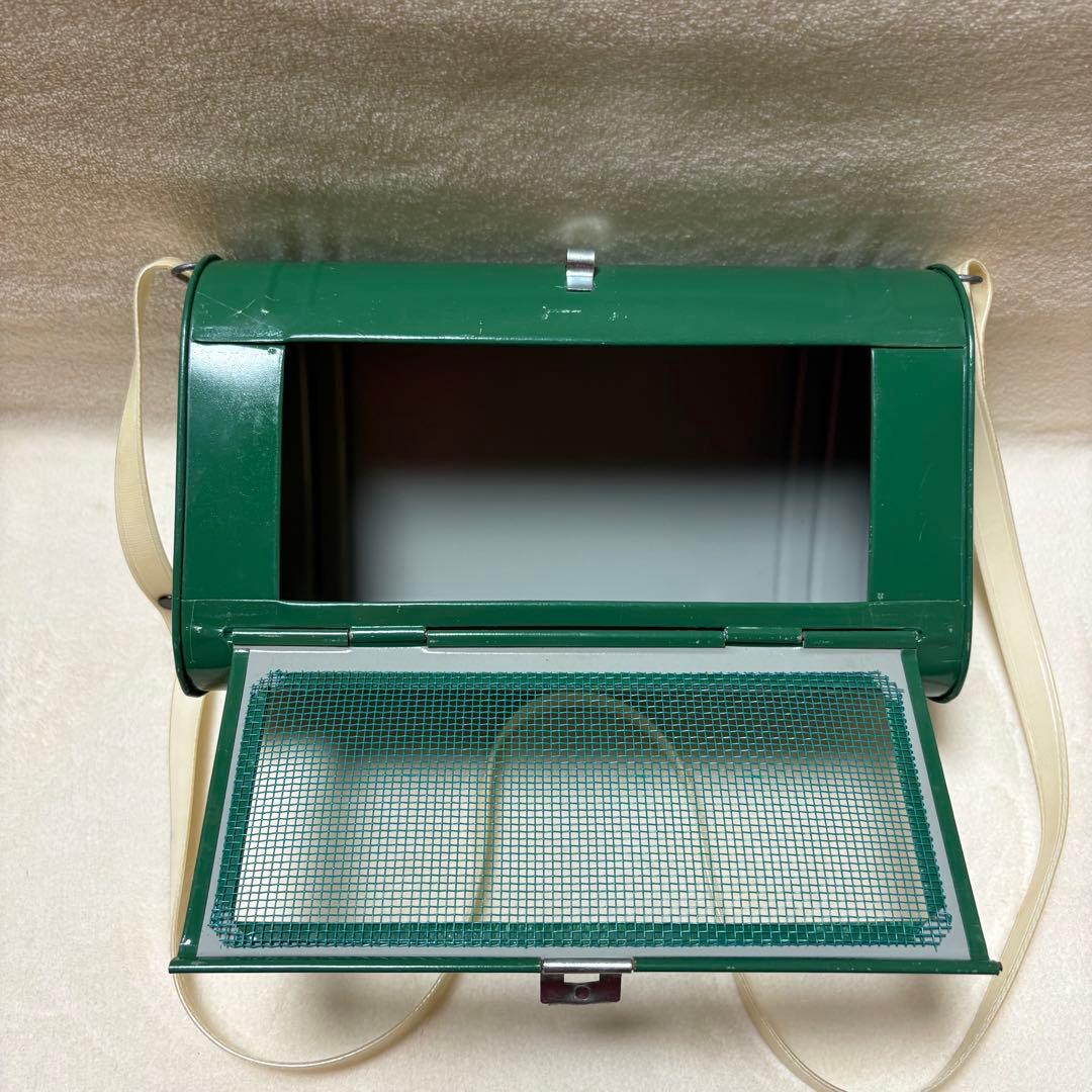 昭和レトロ 〔30年代〕山本商店 虫籠 緑色 金属製