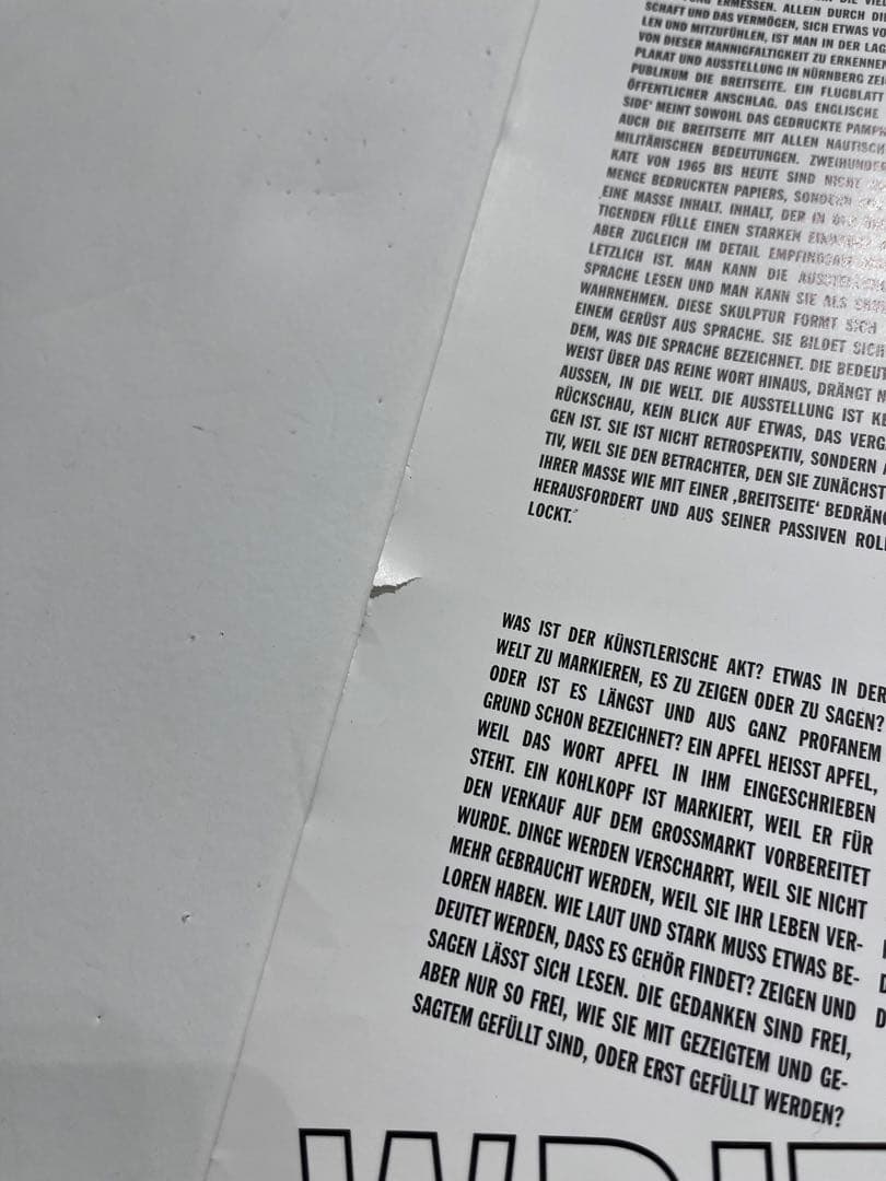 Lawrence Weinerローレンスウェイナー1998年ヴィンテージポスター