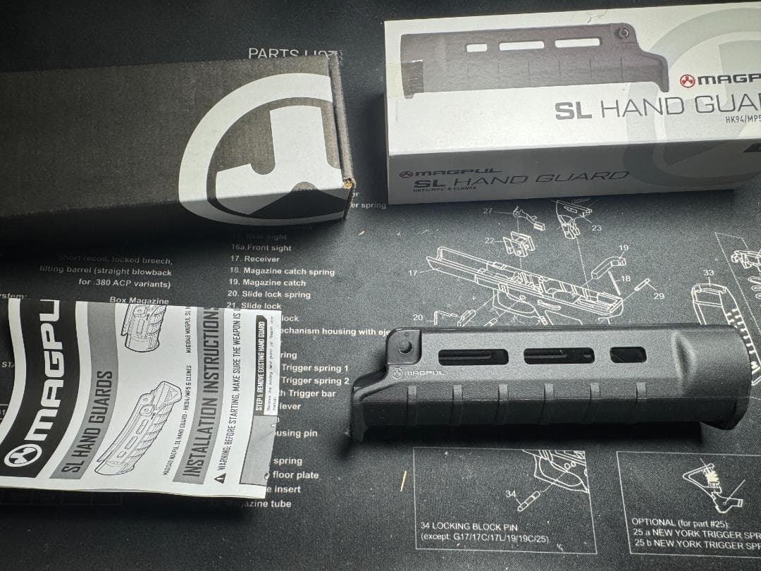 マグプル MAG1049 BK MAGPUL SL ハンドガード 次世代MP5