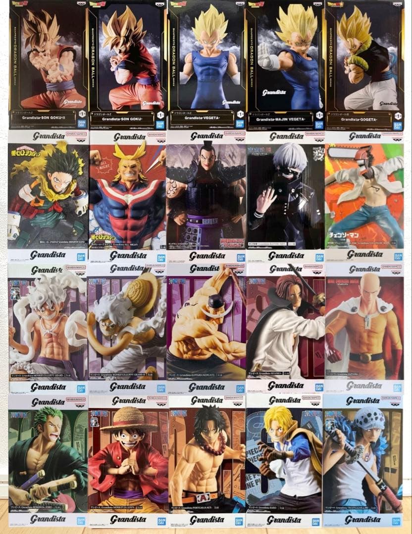 grandista フィギュア まとめ売り ドラゴンボール ワンピース 等