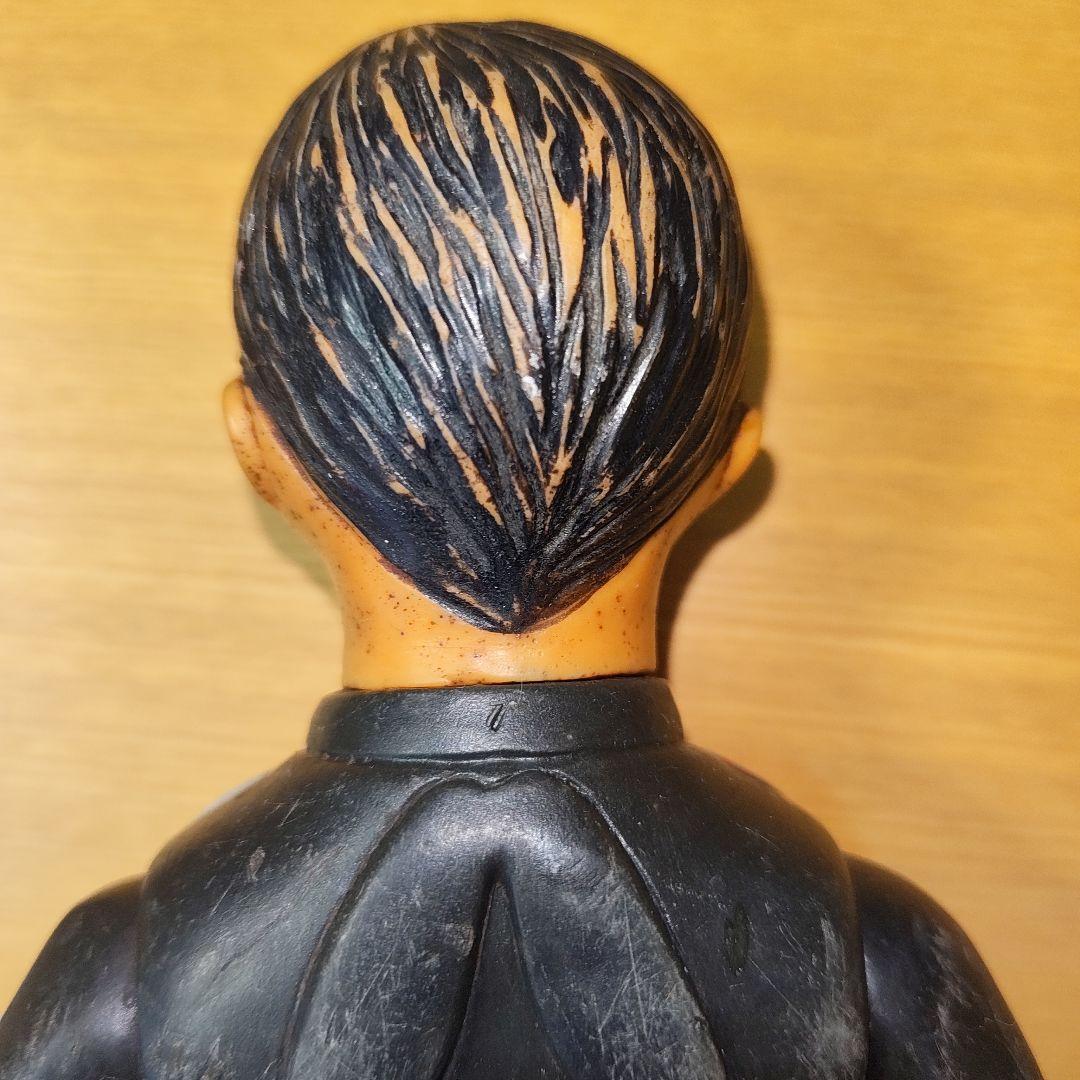 週休価格　旧バンダイ　面とれ　仮面ライダー1号　マスク無し　25センチ