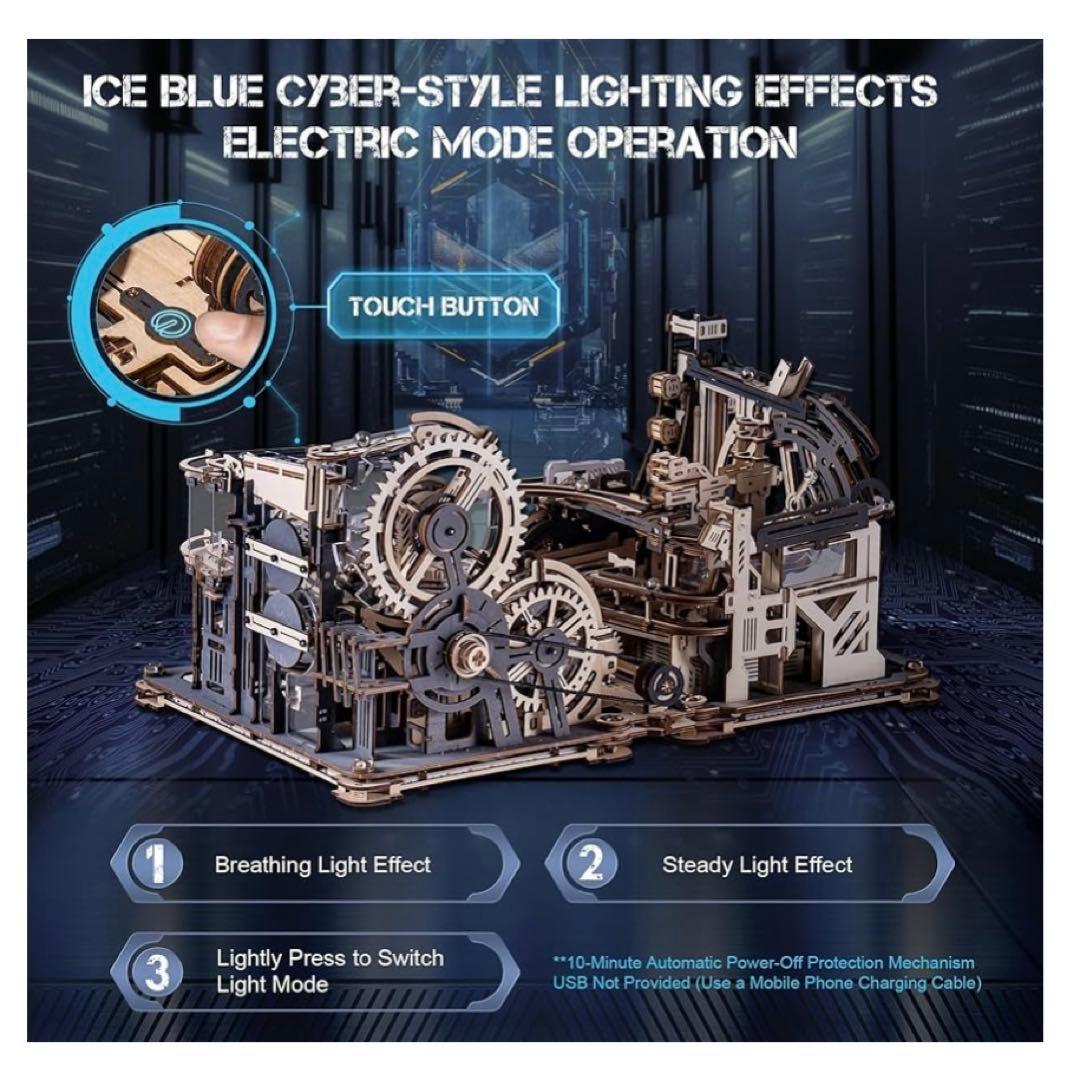 ROKR 立体パズル 電動マーブルラン LGC01＆LGA01＆接続部品 3点