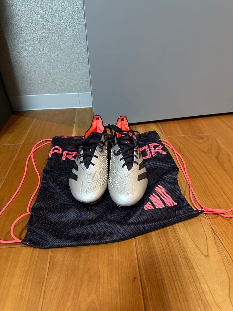 adidas Predator シルバー/オレンジ プレデターエリートFG