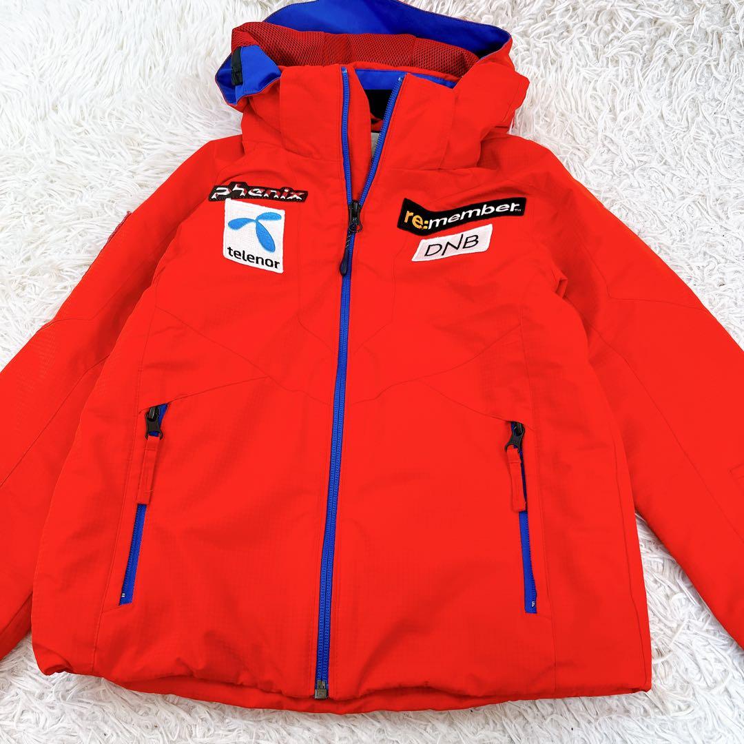 美品✨phenix フェニックス スキーウェア 130cm 上下セット 赤 青