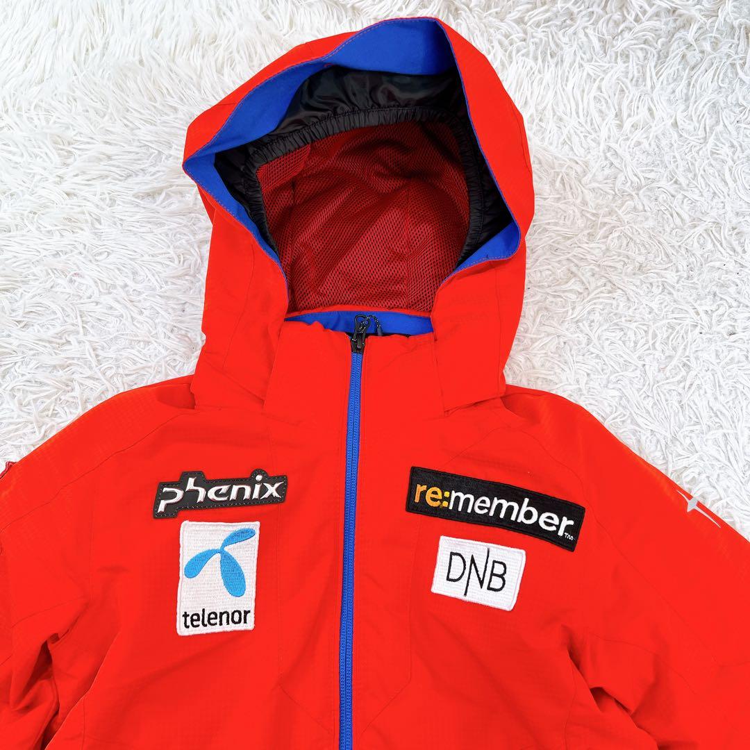 美品✨phenix フェニックス スキーウェア 130cm 上下セット 赤 青
