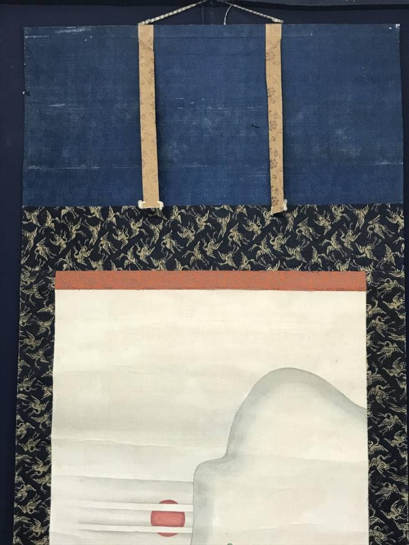 作者不詳/鶴亀図/掛軸/名家伝来/AC-292