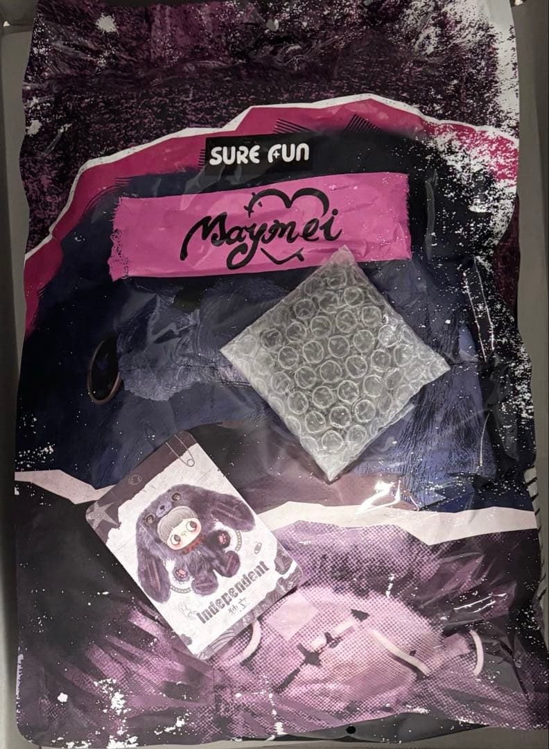 MayMei 霉霉 反逆ぬいぐるみシリーズ 400％ 紫　バッグ