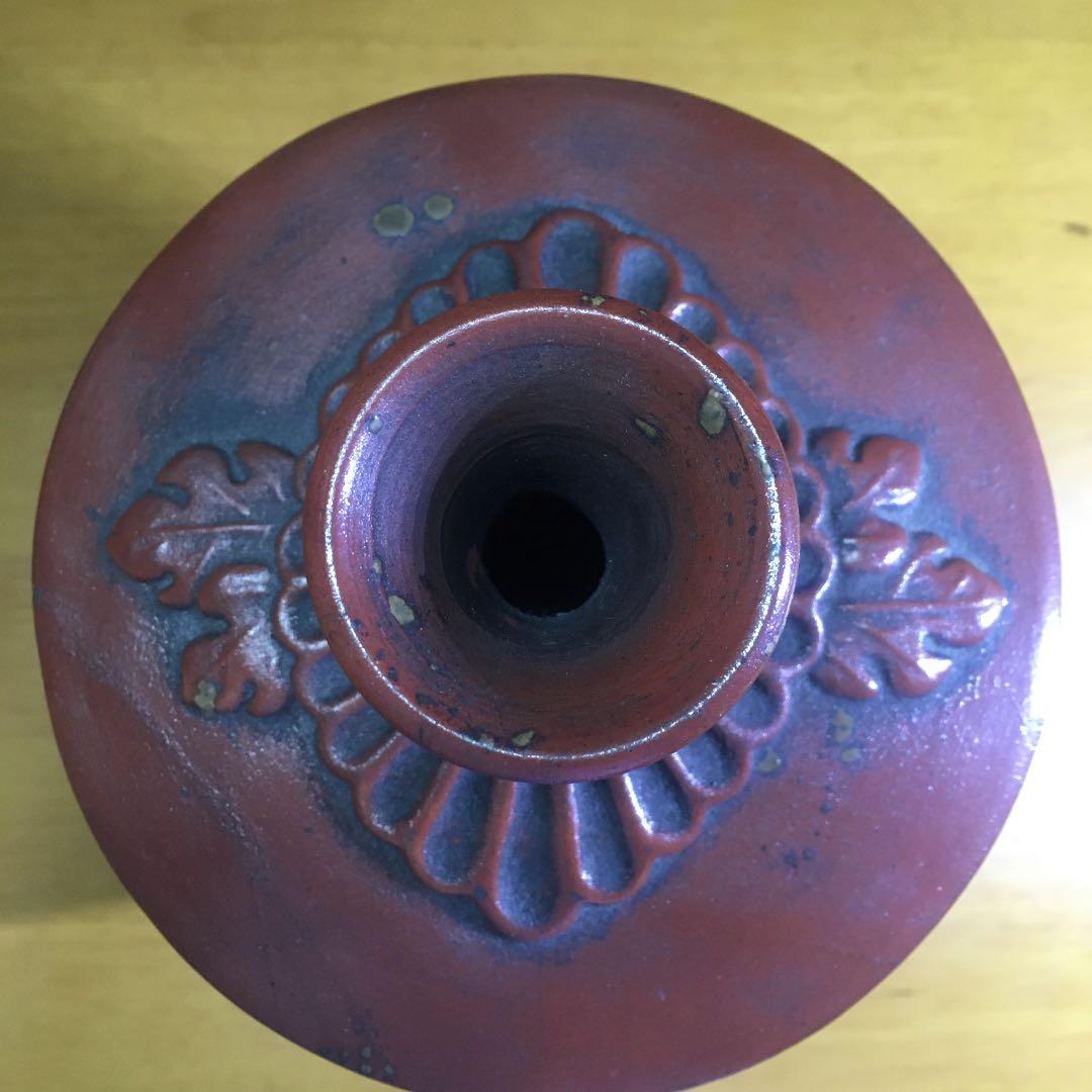 古備前　木ノ葉貼付徳利