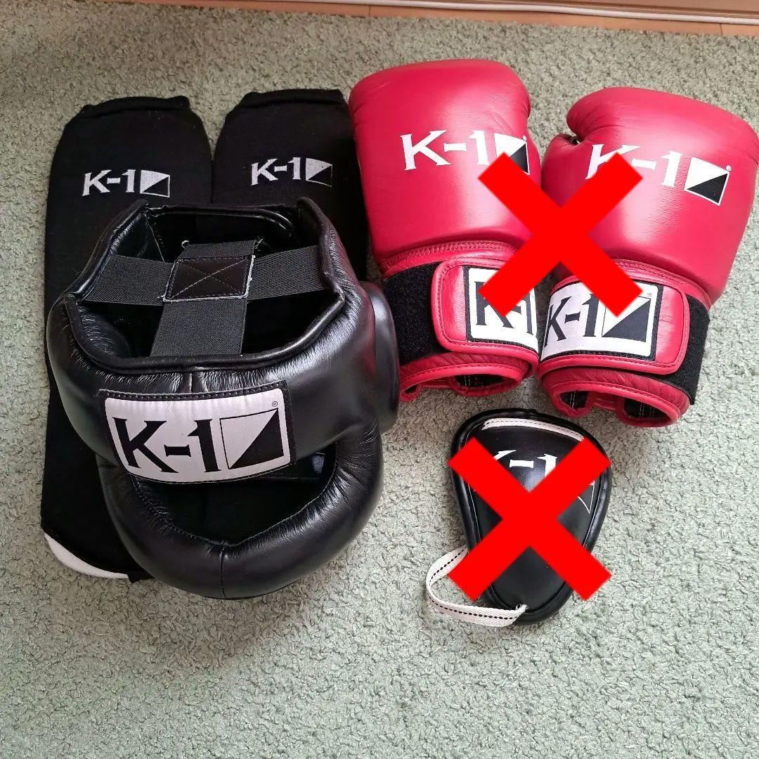 【短期使用品】K-1 ボクシンググローブ ヘッドギアセット