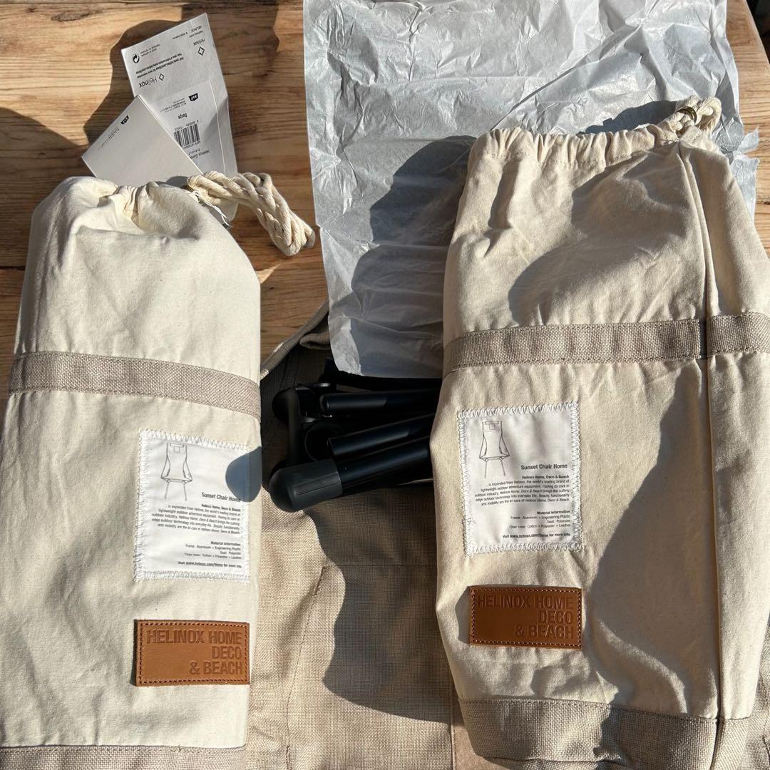 新品　未使用　Helinox サンセットチェア ベージュ　2脚セット