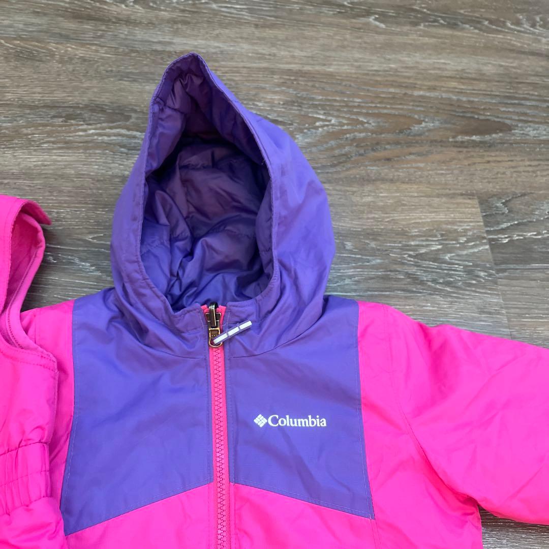 コロンビア　3t 90 100女の子 リバーシブル　スキーウェア