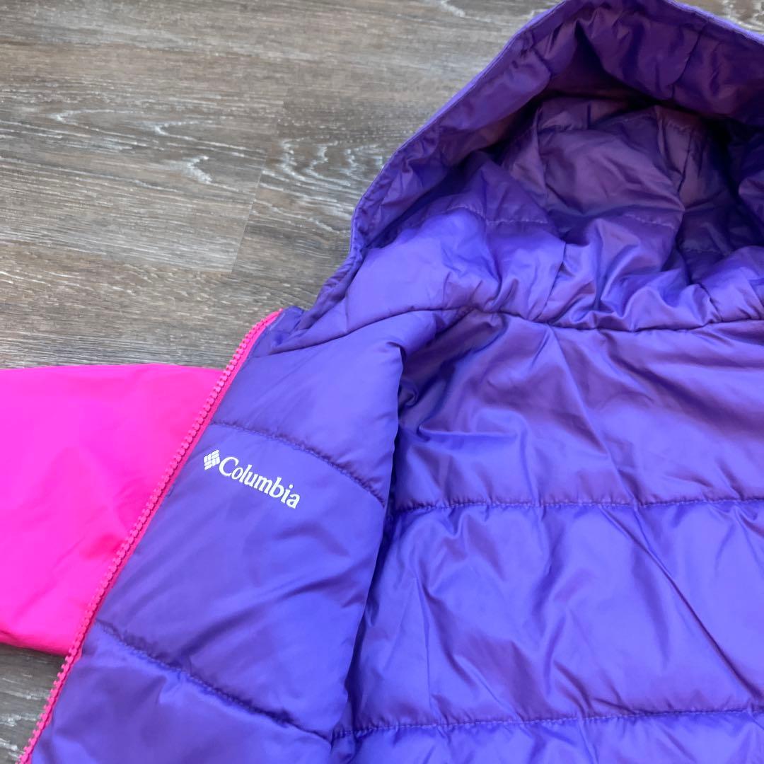 コロンビア　3t 90 100女の子 リバーシブル　スキーウェア