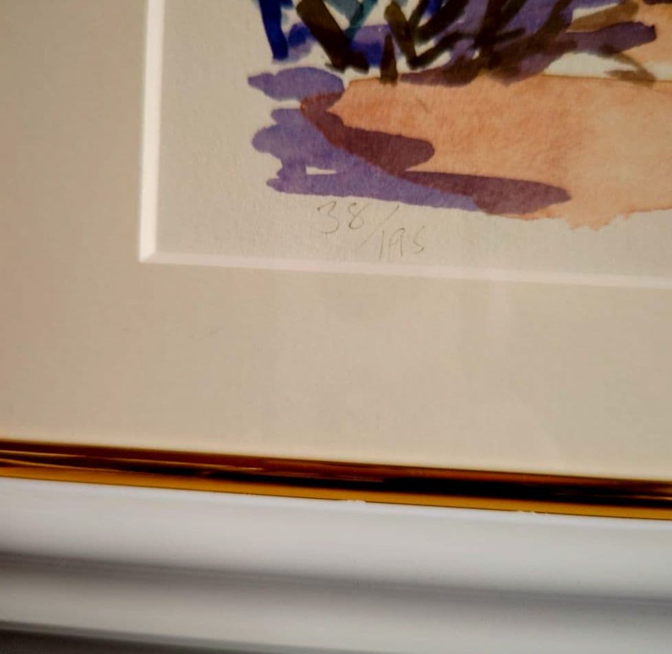 特価◯絵画 シルクスクリ―ン版画 額装品