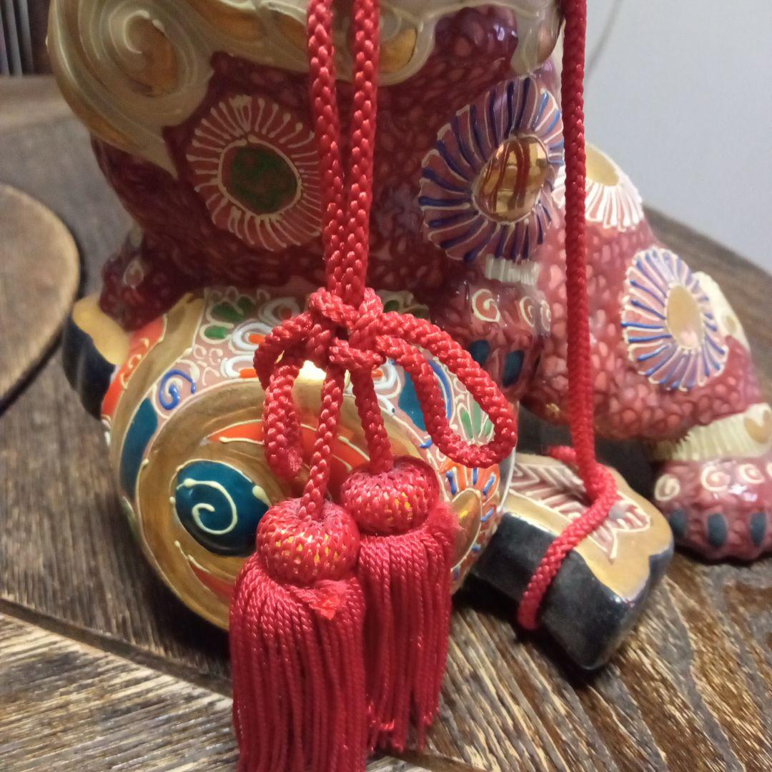 九谷焼　打出の小槌のり獅子