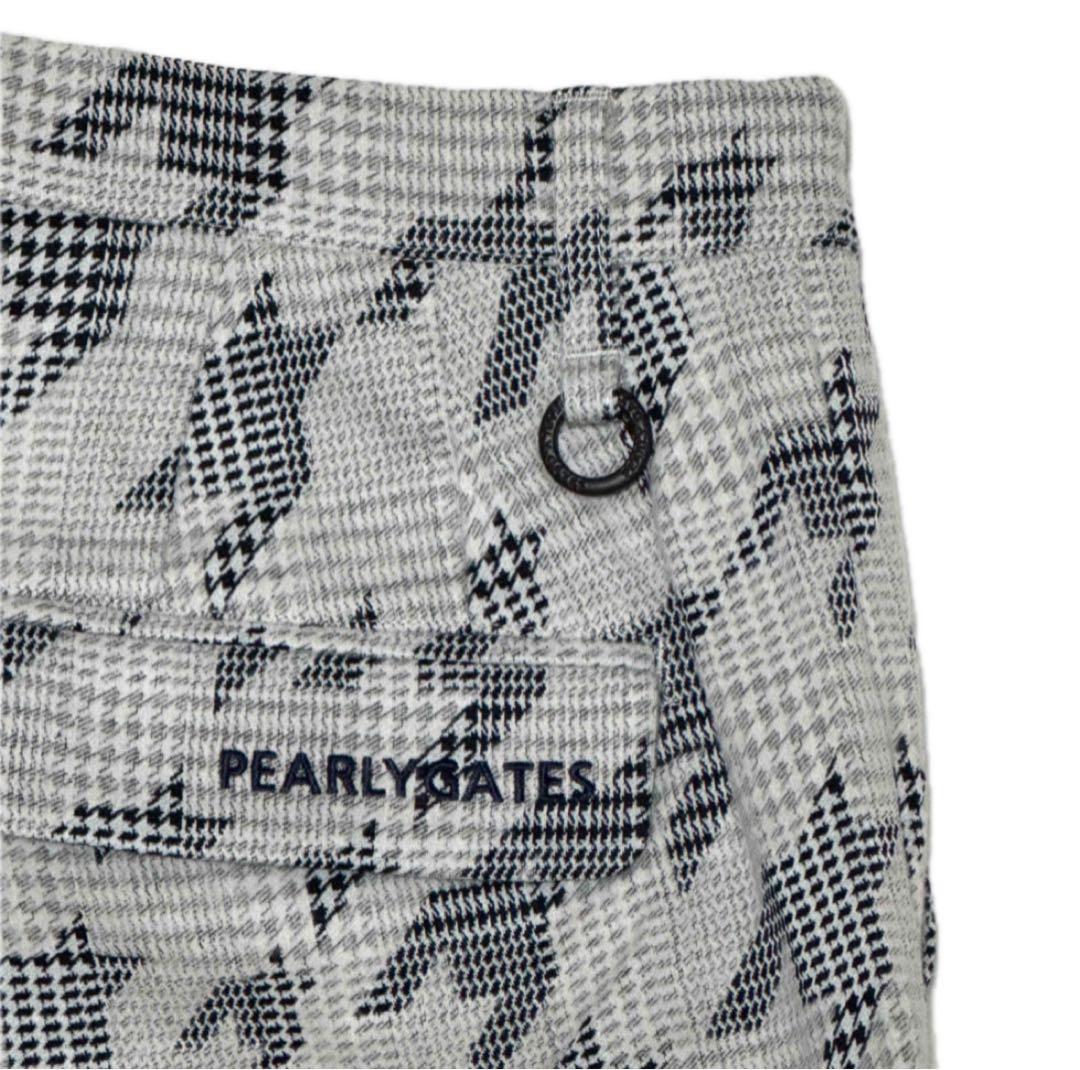 新品タグ付 パーリーゲイツ レディス 千鳥柄パンツ グレー