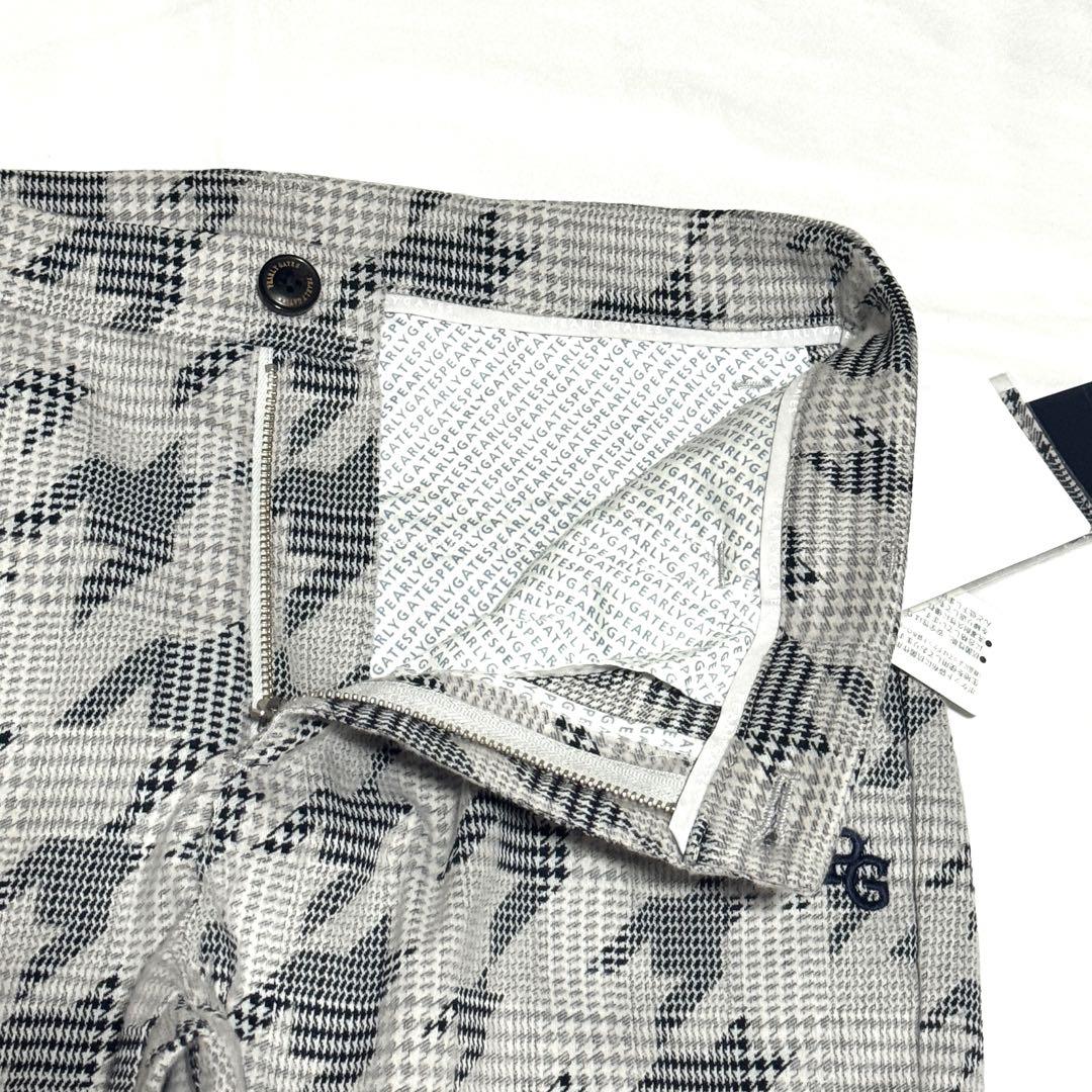 新品タグ付 パーリーゲイツ レディス 千鳥柄パンツ グレー