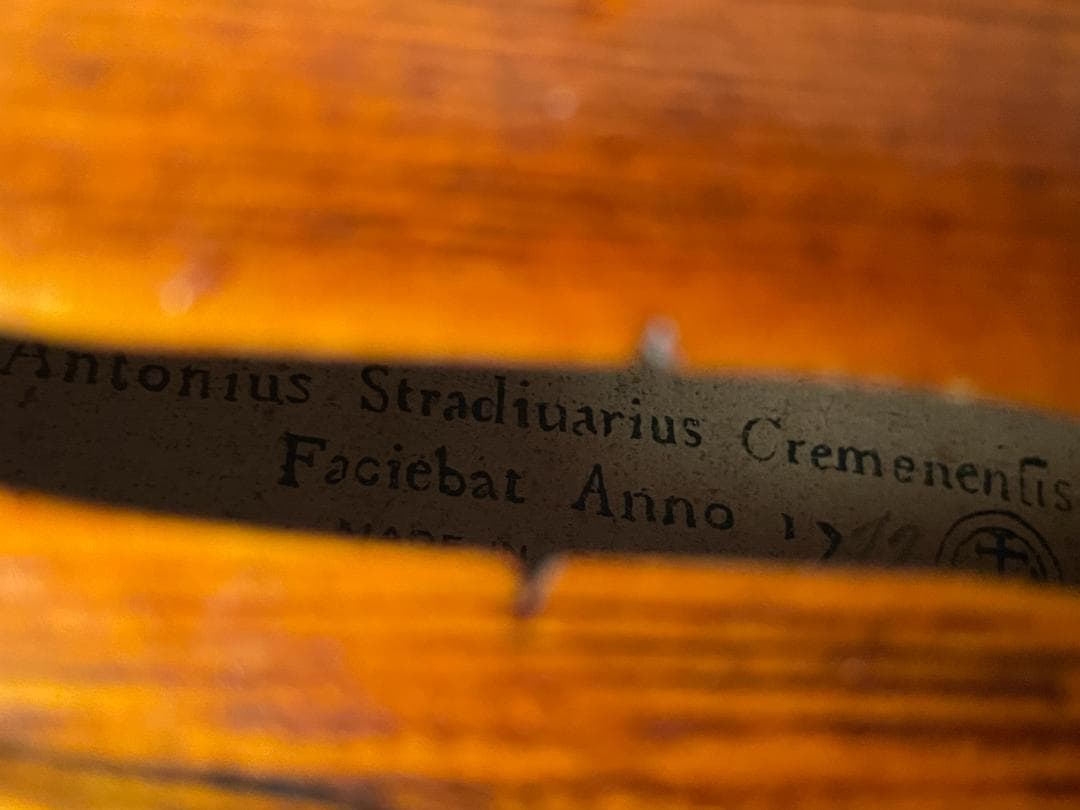 ドイツ製 バイオリン 美しいワンピースバック ４／４サイズ 駒調整済み