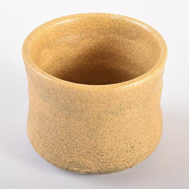 北大路魯山人作　黄瀬戸　ぐい呑　共箱　D　R7691