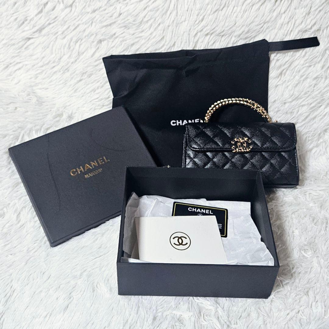 Chanel VIP限定 ノベルティ チェーンショルダーバッグ ブラック