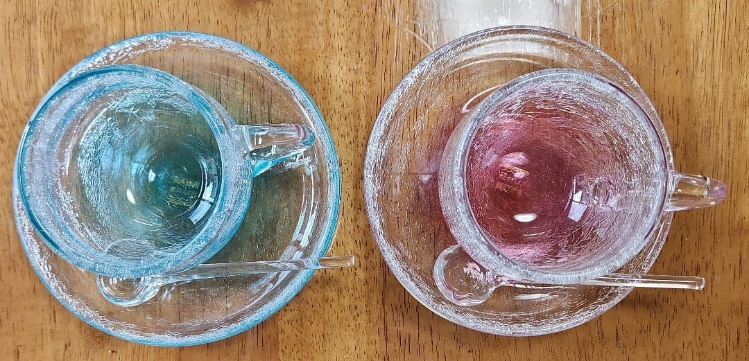 萩ガラス工房　内ひび貫入萩ガラス　コーヒーカップセット