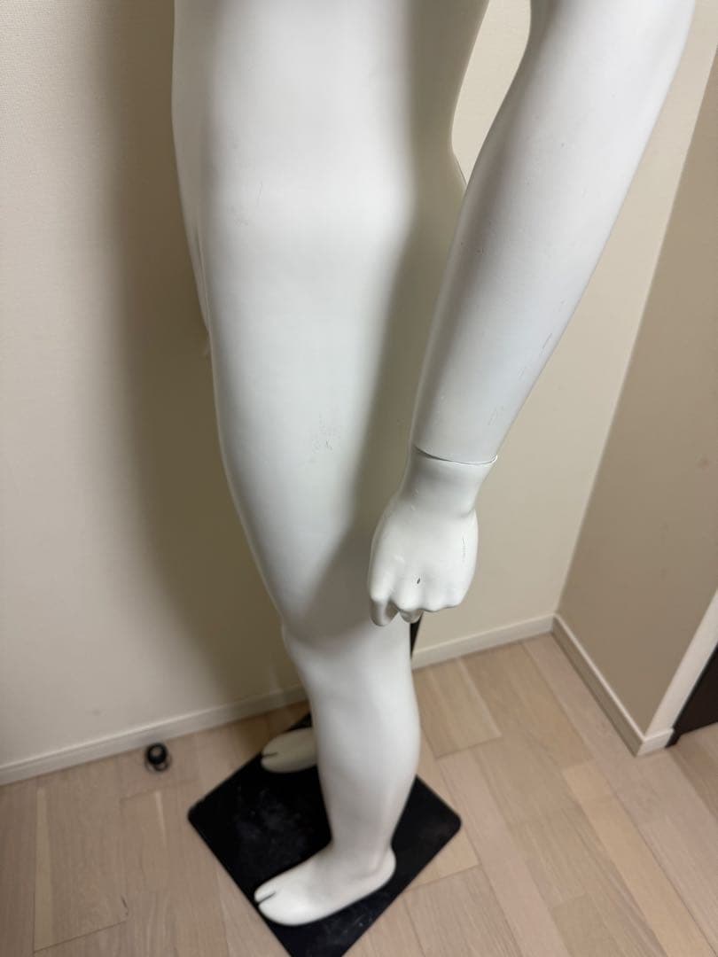 パールイデア　男性　全身トルソー　マネキン　白　高さ調整可能　ディスプレイ