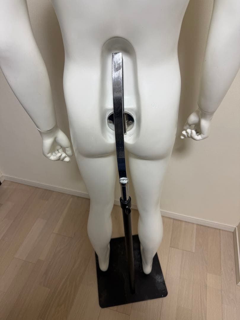 パールイデア　男性　全身トルソー　マネキン　白　高さ調整可能　ディスプレイ