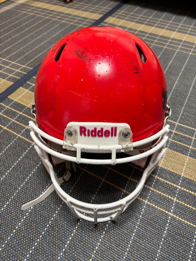 Riddell 赤 アメリカンフットボールヘルメット　サイズL