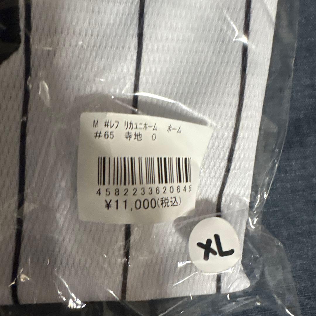 【新品未開封】寺地隆成 25年レプリカユニフォーム(ホームVer.)XL