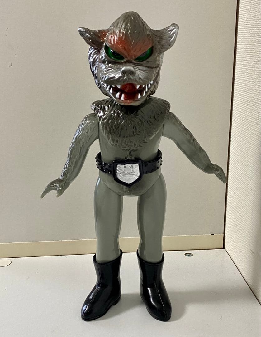 仮面ライダー/ソフビ/ユニファイブ/人形/レトロ/怪人/オオカミ男/フィギュア