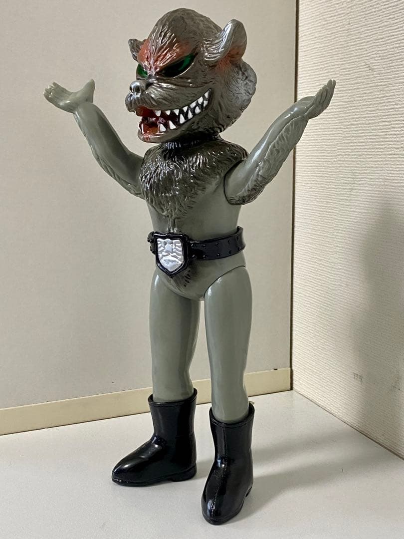 仮面ライダー/ソフビ/ユニファイブ/人形/レトロ/怪人/オオカミ男/フィギュア