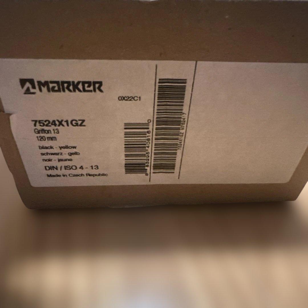新品 未使用MARKER GRIFFON 13 ID ビンディング 120mm