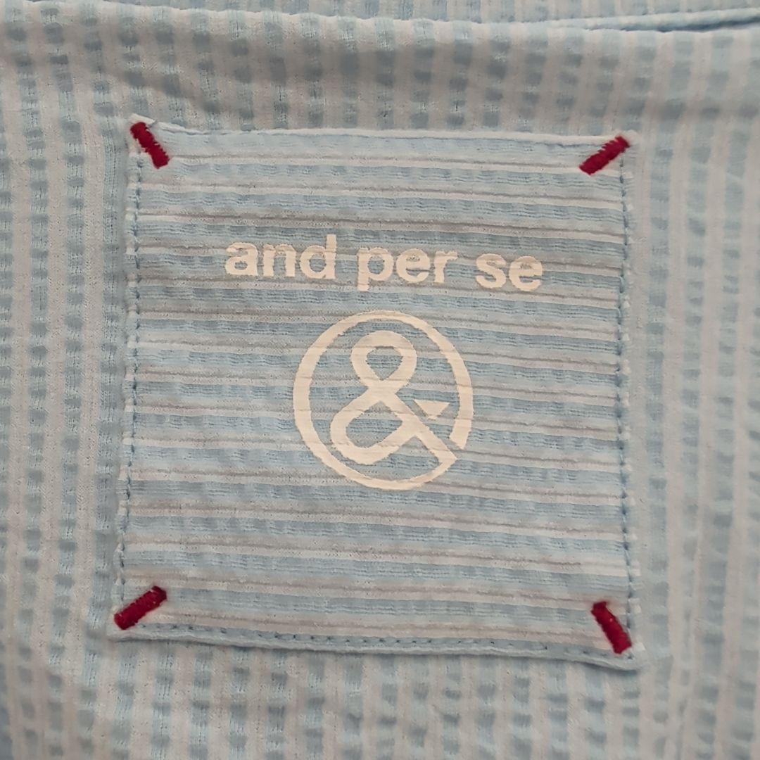 新品タグ付 現行 and per se テーラードジャケット ゴルフ L