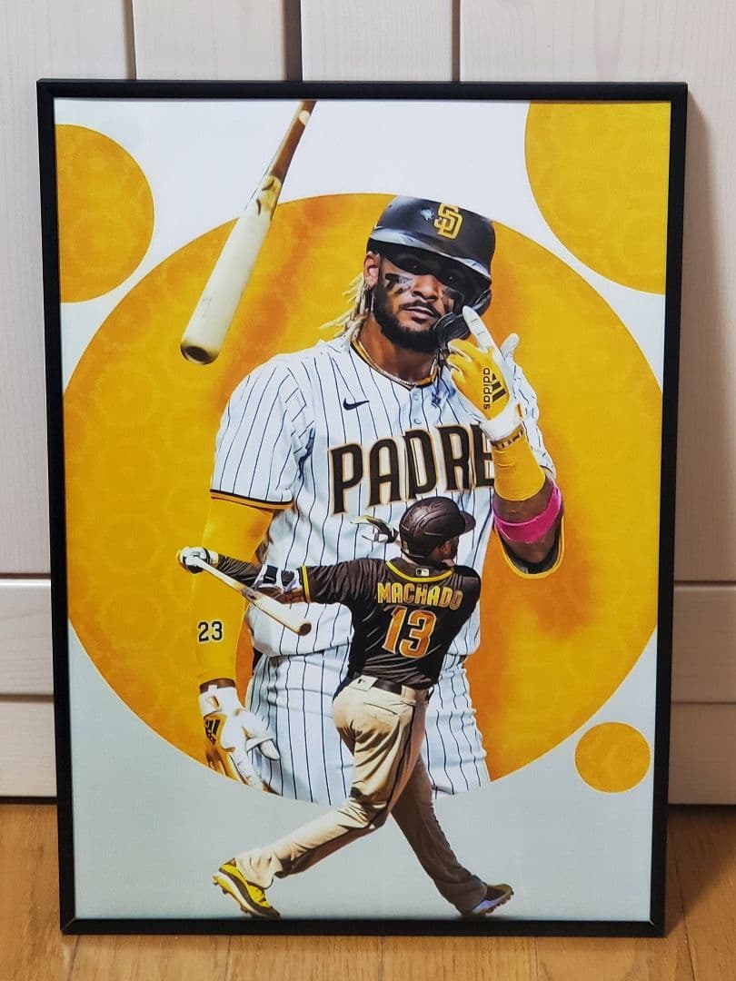 ごるご パドレス タティスJr A3ポスターフレーム付き⑤&A4セット