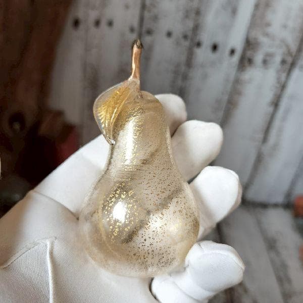 イタリア ヴィンテージ 手吹き ムラーノ ガラス ベネチアングラス 洋梨