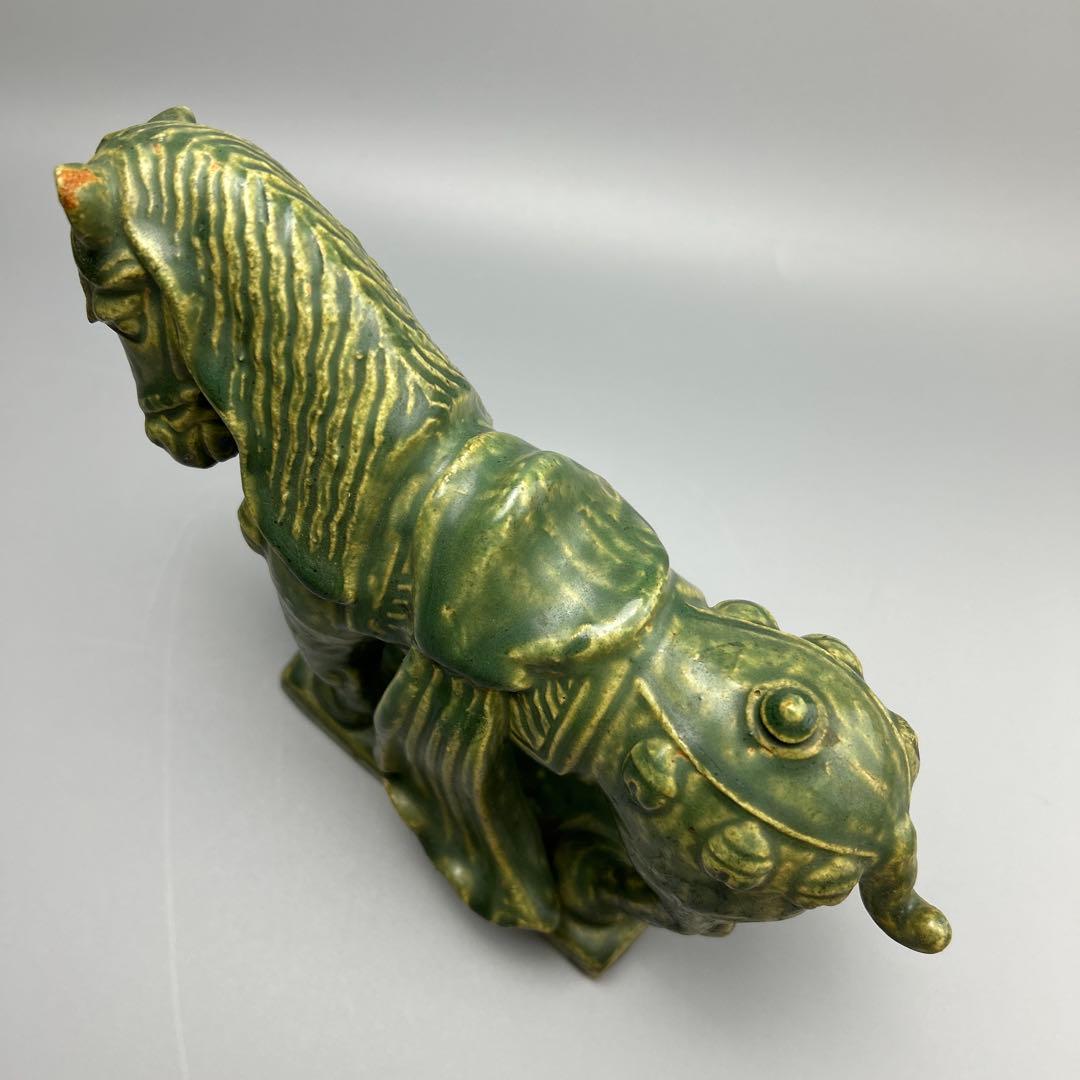 陶器の馬の置物　蔵出し骨董品