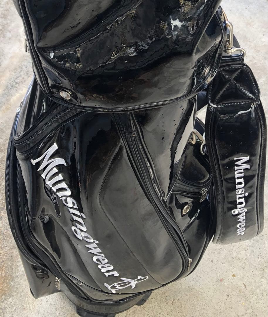 Munsingwear 黒 キャディバッグ