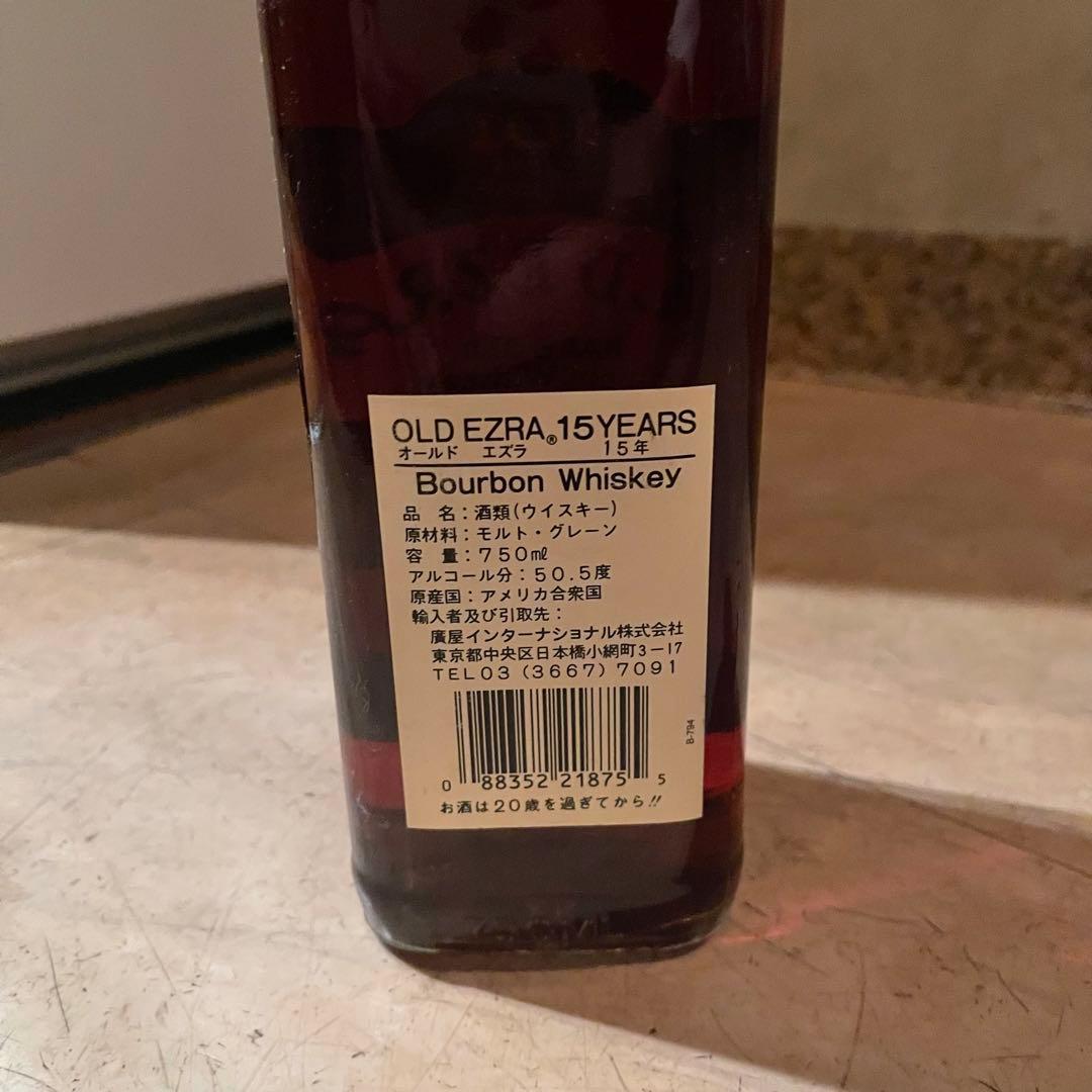 ウイスキー OLD EZRA 15 YEARS OLD Bourbon Whiskey