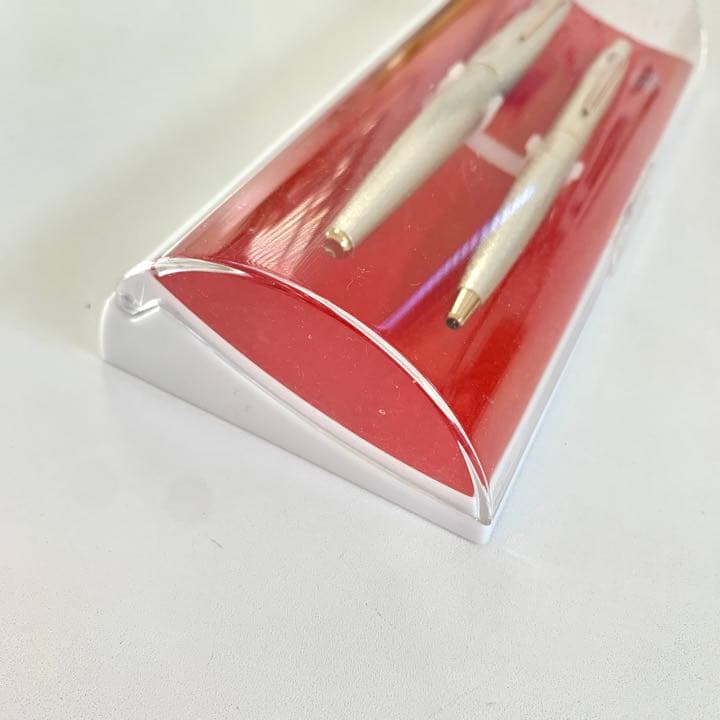 廃番 ヴィンテージ レトロ PLATINUM 18K WG 万年筆 ボールペン