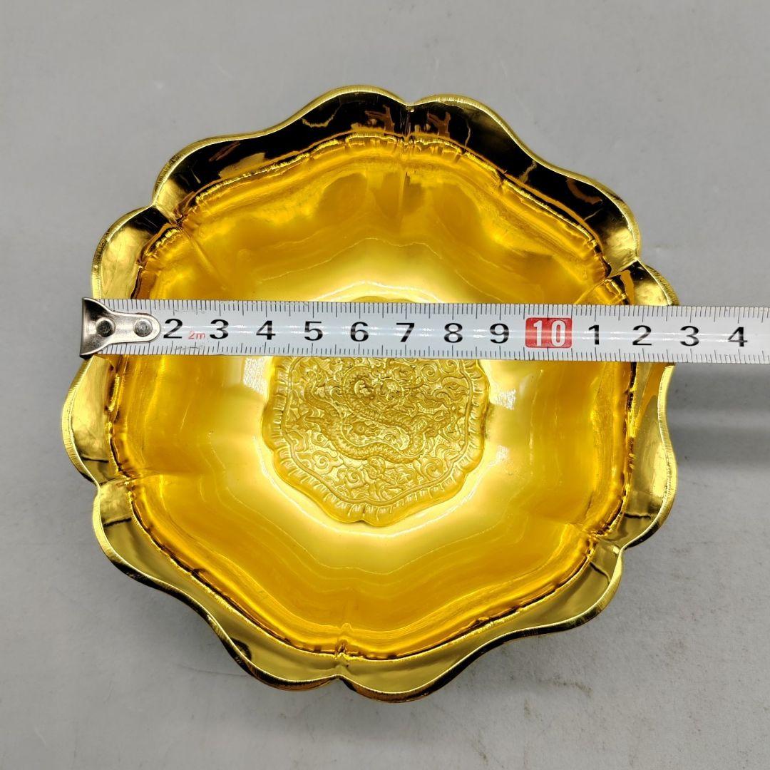 銅 細工 花開富貴碗 玄関 書架 装飾品 工芸品 置物