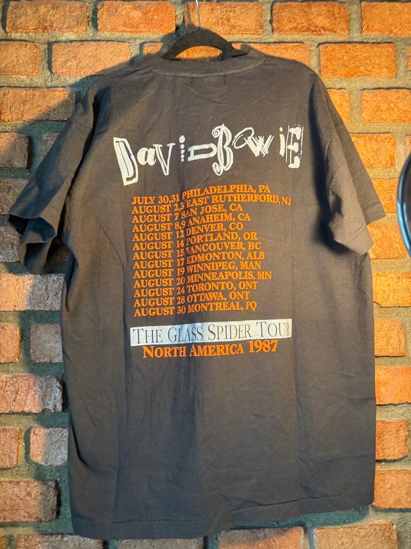 David BOWIE デイビッドボウイ ヴィンテージTシャツ 1987 80s